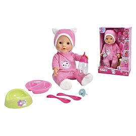Lalka w Kociej piżamce 30 cm + akcesoria