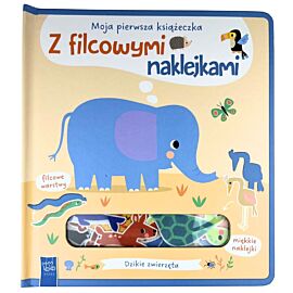 Dzikie zwierzęta. Moja pierwsza książeczka z filcowymi naklejkami