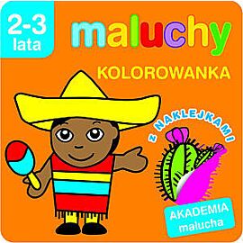 Maluchy. Kolorowanka z naklejkami. Akademia malucha 2-3 lata