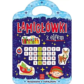 Łamigłówki z elfem. Książeczka z naklejkami