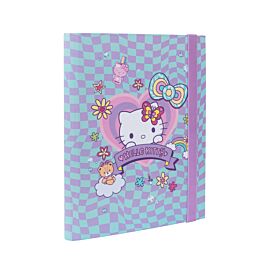 Teczka przestrzenna tekturowa z gumką A5 Hello Kitty pink wzór 1