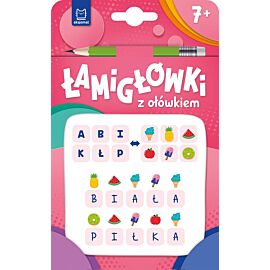 Łamigłówki z ołówkiem 7+. Książeczka różowa