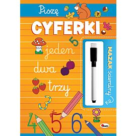 Piszę cyferki. Mazak ścieralny