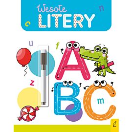 Wesoła nauka. Wesołe litery. Flamaster suchościeralny