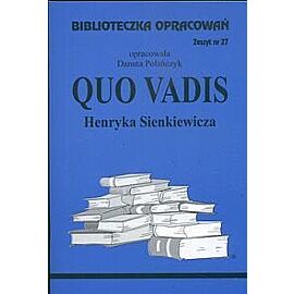 Biblioteczka Opracowań Quo vadis Henryka Sienkiewicza