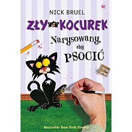 Zły Kocurek Narysowany aby psocić