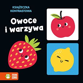 Książeczka kontrastowa. Owoce i warzywa