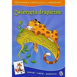 Malowanki edykacyjne. Zwierzęta drapieżne