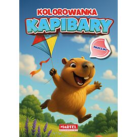 Kapibary. Kolorowanka z naklejkami