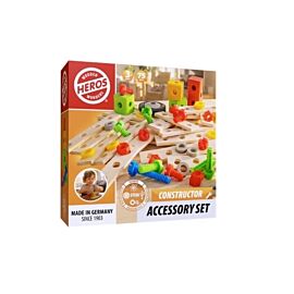 Heros Klocki konstrukcyjne drewniane Accessory 75 elementów