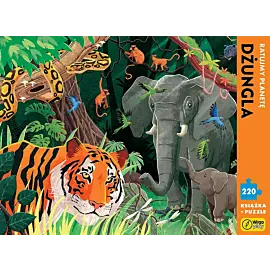 Dżungla. Ratujmy planetę. Puzzle 220 elementów + książka