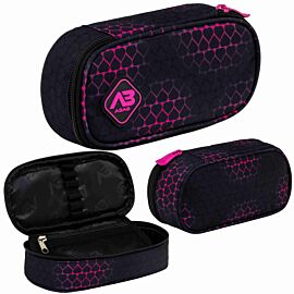 Piórnik owalny Abag Pink Hearts