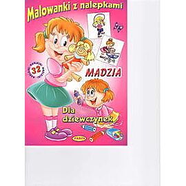 Malowanki z nalepkami - Madzia