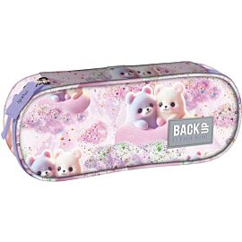 Piórnik owalny Backup Pastelowe Misie PB8A23