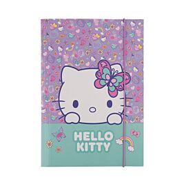 Teczka kartonowa z gumką A4 Hello Kitty pink wzór 1