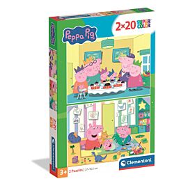 Puzzle 2x20 Super Kolor Peppa Pig 24831