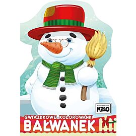 Bałwanek. Gwiazdkowe kolorowanki