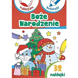 Boże Narodzenie. Naklejam i koloruję