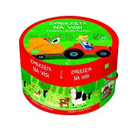 Na okrągło. Na wsi. Duże puzzle + książka