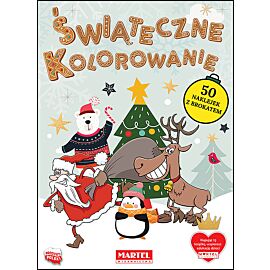 Świąteczne kolorowanie z naklejkami
