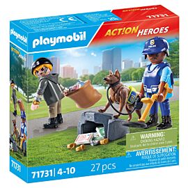 Playmobil  Pies tropiący poszukiwania śladów 71731