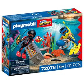 Playmobil Nurek policyjny ze skarbem 72078