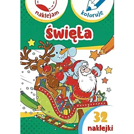 Święta. Naklejam i koloruję