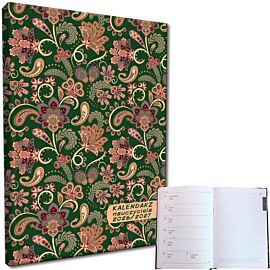Kalendarz nauczyciela 2026/2027 A5 tygodniowy Paisley Green