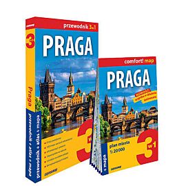 Praga 3w1 (przewodnik + atlas + mapa)