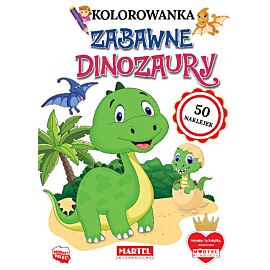 Zabawne dinozaury z naklejkami