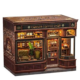 Miniaturowy domek Book Nook Zapach kawy