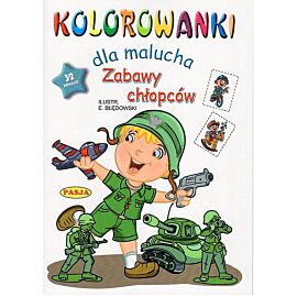 Kolorowanki dla malucha Zabawy chłopców