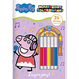 Peppa Pig. Numerkowe kolorowanki cz. 4 Zagrajmy!
