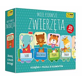 Moje pierwsze zwierzęta. Puzzle + książka