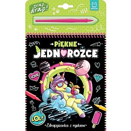 Piękne jednorożce. Zdrapywanka z rysikiem