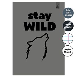 Zeszyt A4 32k.w linie z marginesem Stay Wild  90g