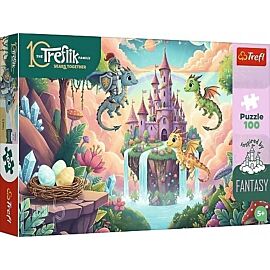 Puzzle 100 Inspired By Fantasy Rycerz Treflik i Smoki Rodzina Treflików 16576