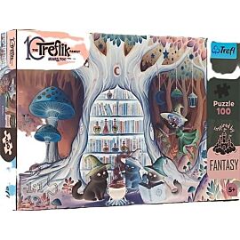 Puzzle 100 Inspired By Fantasy Czarodziejskie kociaki Rodzina Treflików 16572