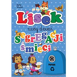 Papier. Lisek uczy dzieci segregacji śmieci