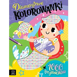 Diamentowe kolorowanki z syrenką. 1000 brylancików