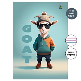 Zeszyt A4 32k.w 3 linie kolor Goat 90g