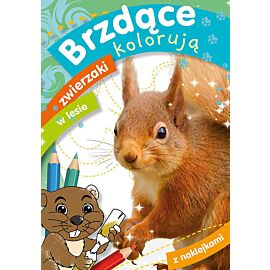 Brzdące kolorują zwierzaki w lesie