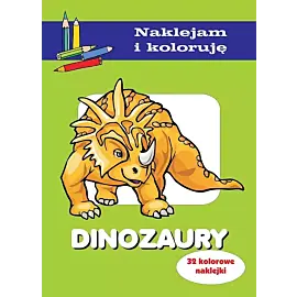 Dinozaury. Naklejam i koloruję