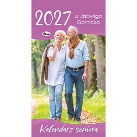 Kalendarz 2027 ścienny paskowy Seniora z miejscem na notatki KR1