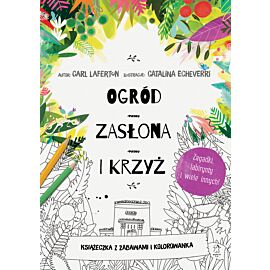 Ogród, zasłona i krzyż