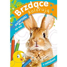 Brzdące kolorują zwierzaki na wsi