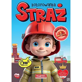 Kolorowanka Straż z naklejkami