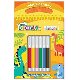 Lubię Dinozaury. Ulubione kolorowanki cz. 1 Poznajmy dinusie