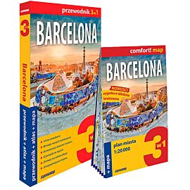 Barcelona 3w1 przewodnik + atlas + mapa