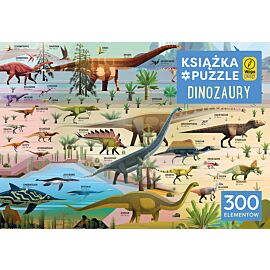 Dinozaury. Puzzle 300 elem. + książka